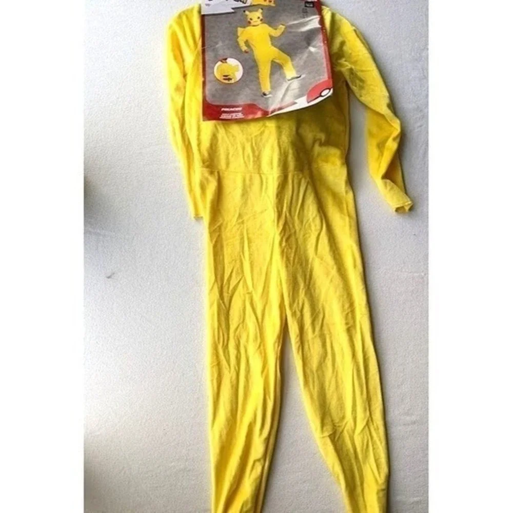 Pokemon Pikachu Halloween Costume Large 10-12 Disguise Mask Child Unisex NEW